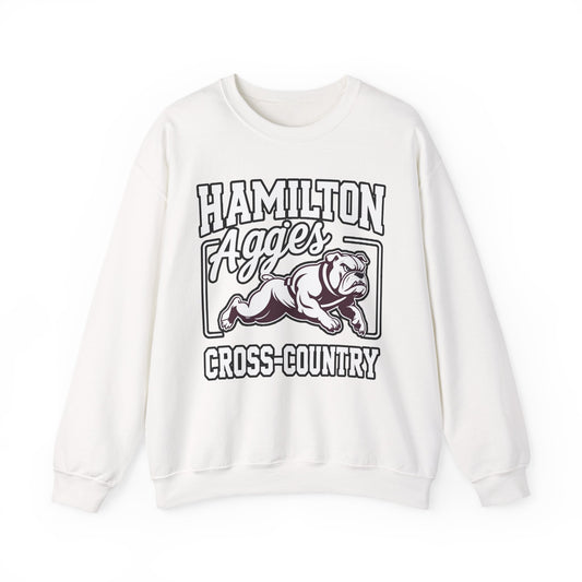 Adult Crewneck Sweatshirt \ Hamilton Aggies Cross-Country \ HCC2