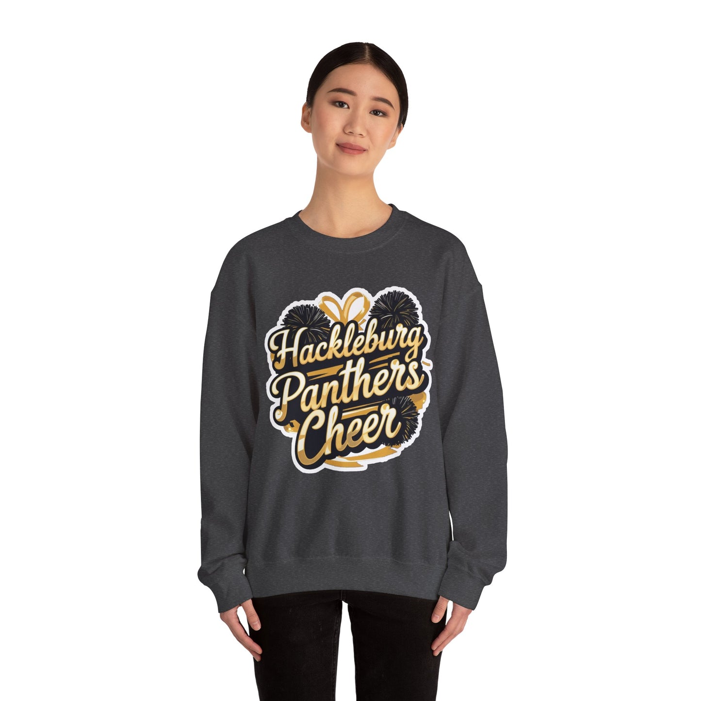 Adult Crewneck Sweatshirt \ Hackleburg Panthers Cheer \ HPC2