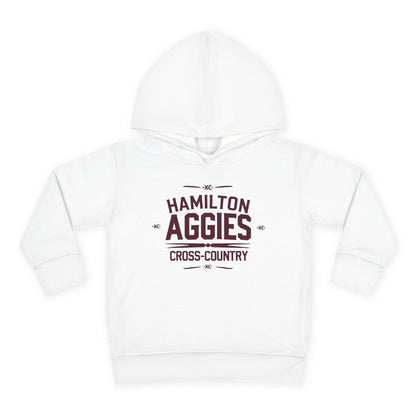 Toddler Hoodie Sweatshirt \ Hamilton Aggies Cross-Country \ HCC1