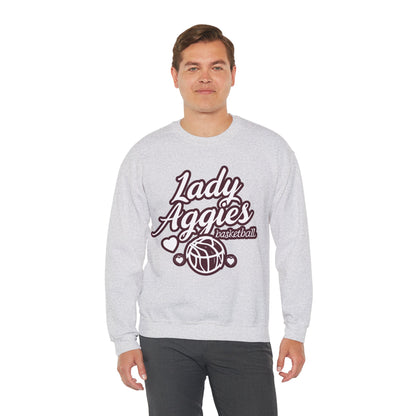 Adult Crewneck Sweatshirt \ Hamilton Aggies Basketball \ HABBG2