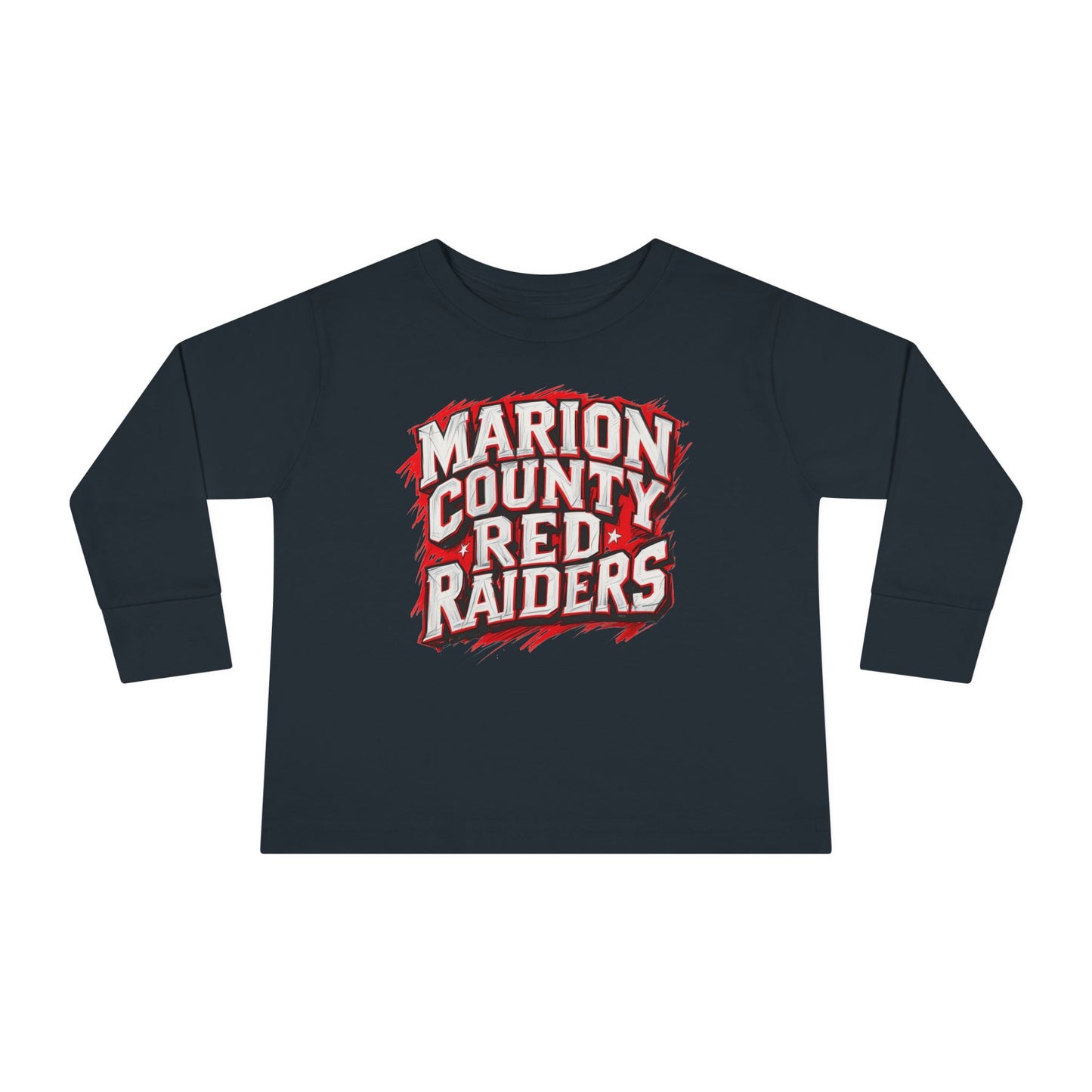 Toddler Long Sleeve Tee \ Marion County Red Raiders \ MC1