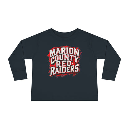 Toddler Long Sleeve Tee \ Marion County Red Raiders \ MC1
