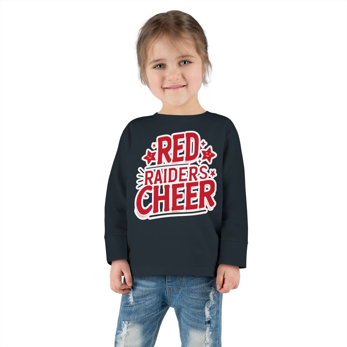 Toddler Long Sleeve Shirt \ Marion County Red Raiders Cheer \ MCC2