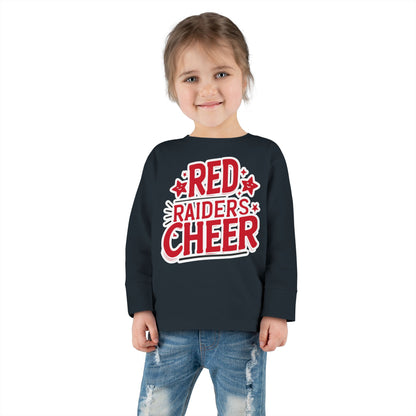 Toddler Long Sleeve Shirt \ Marion County Red Raiders Cheer \ MCC2