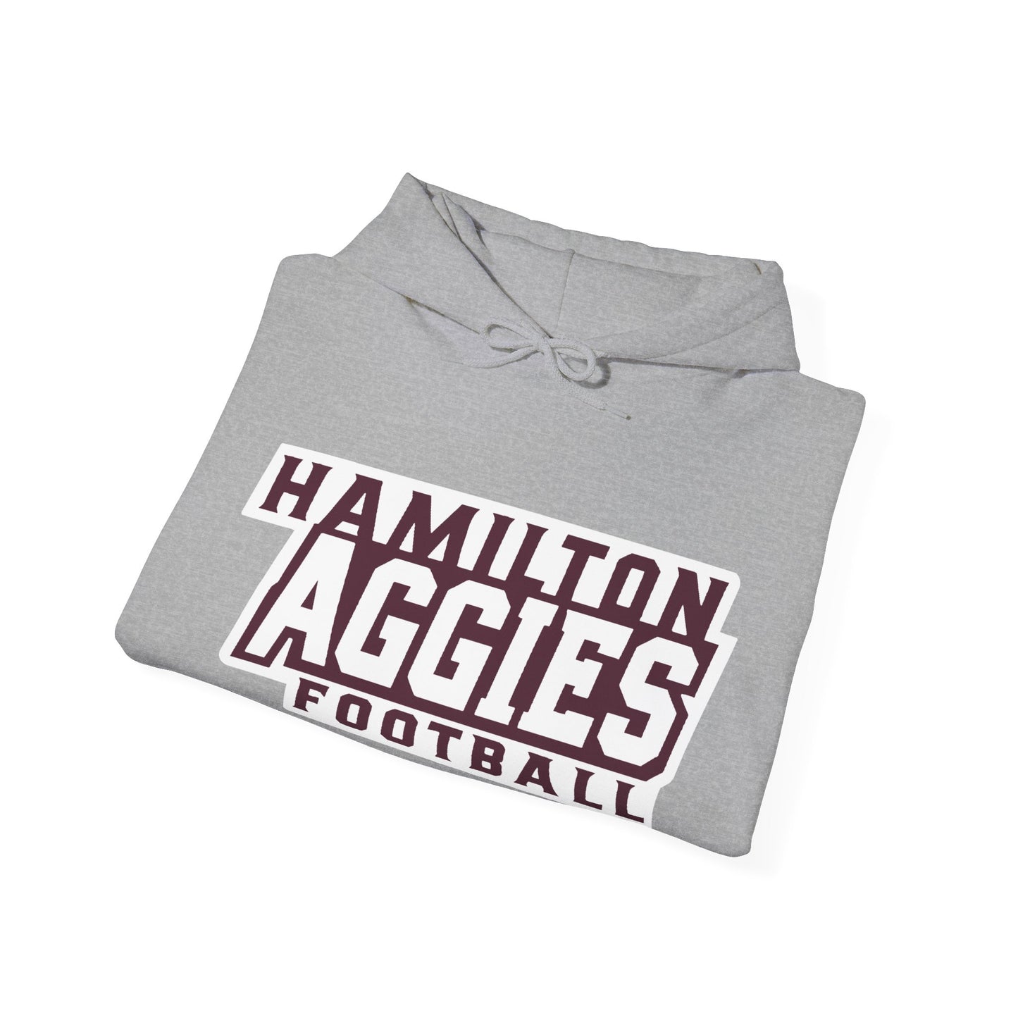 Adult Hoodie Sweatshirt \ Hamilton Aggies Football \ HAF1