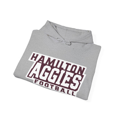Adult Hoodie Sweatshirt \ Hamilton Aggies Football \ HAF1