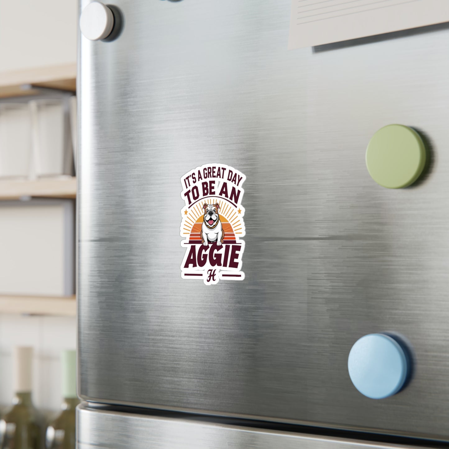 Kiss-Cut Vinyl Decal \ It's a Great Day to be an Aggie! \ GDA2
