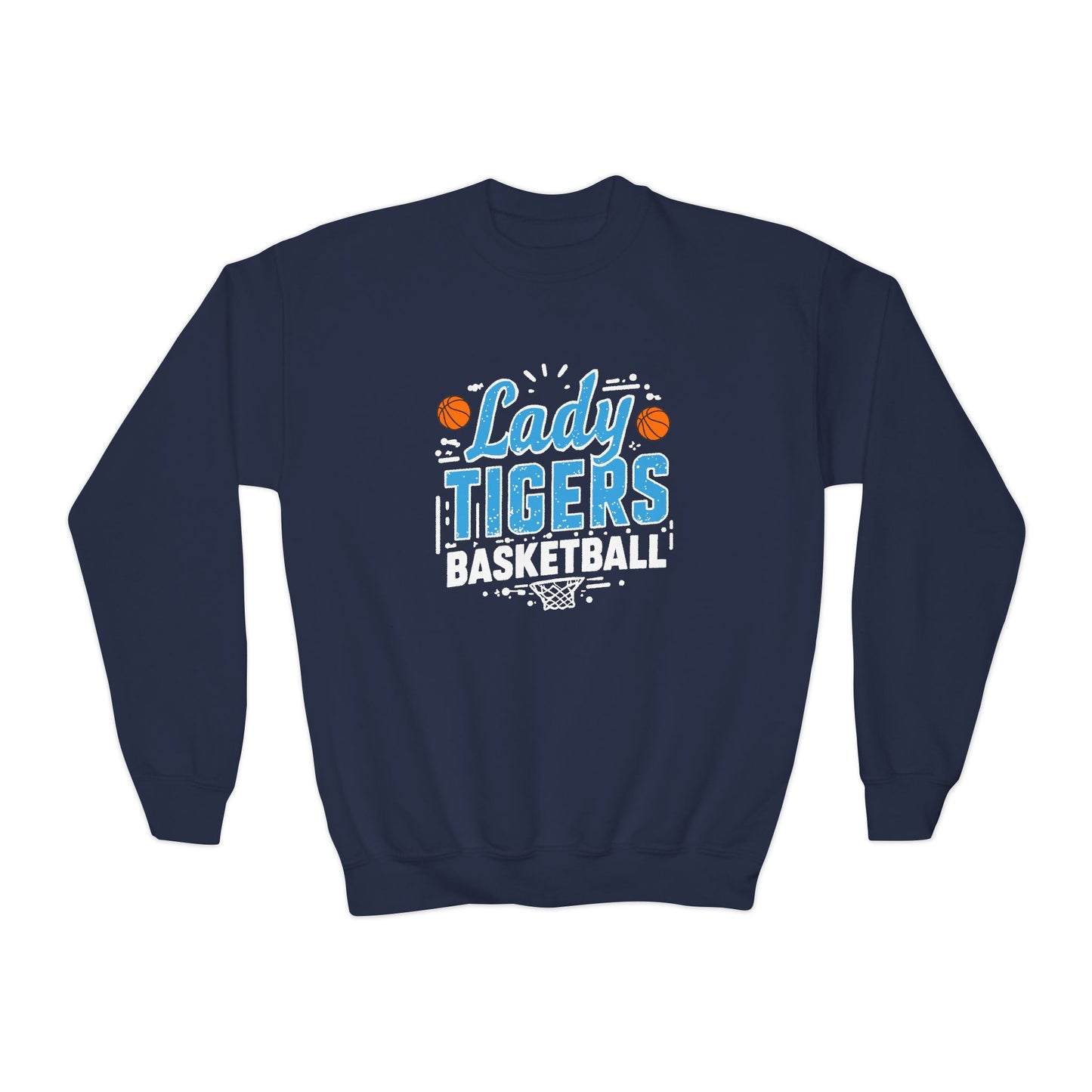 Youth Crewneck Sweatshirt \ Brilliant Tigers Basketball \ BTBKG1