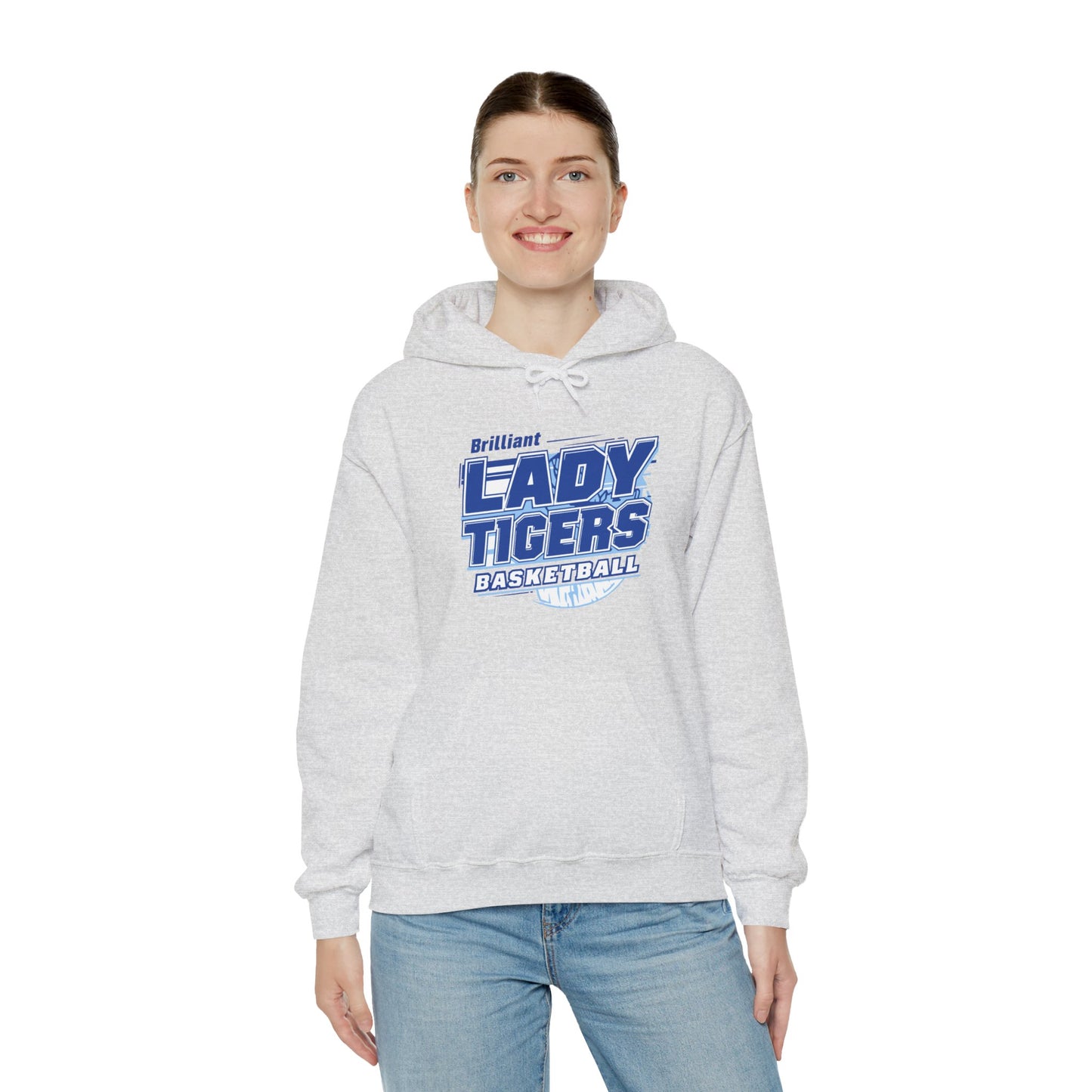 Adult Hoodie Sweatshirt \ Brilliant Tigers Basketball \ BTBKG2