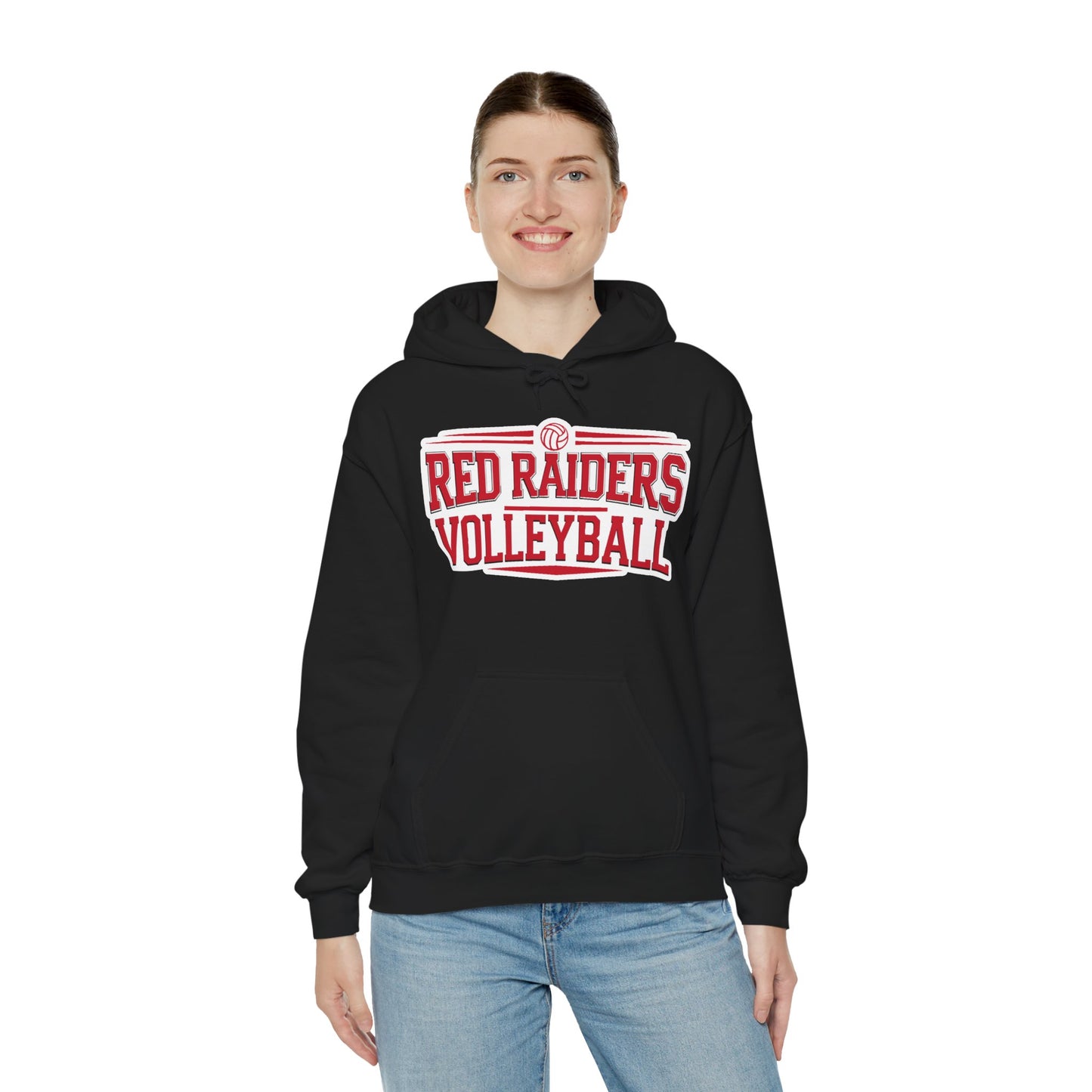 Adult Hoodie Sweatshirt \ Marion County Red Raiders Volleyball \ MCV2
