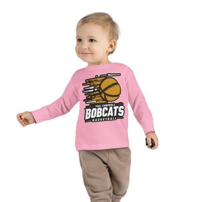 Toddler Long Sleeve Tee \ Phil Campbell Bobcats Basketball \ PCBBK2