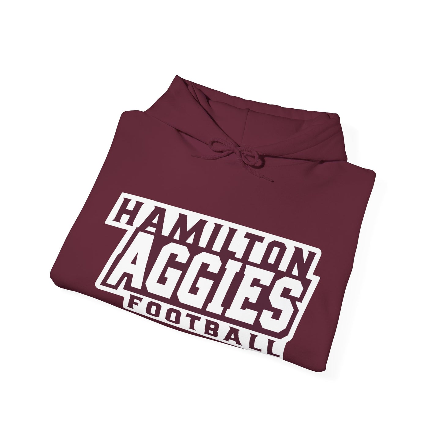 Adult Hoodie Sweatshirt \ Hamilton Aggies Football \ HAF1