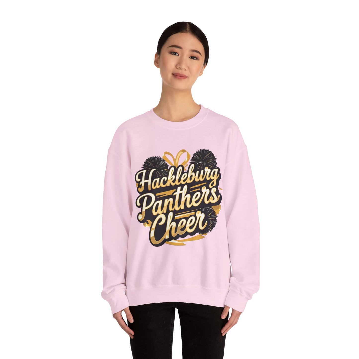 Adult Crewneck Sweatshirt \ Hackleburg Panthers Cheer \ HPC2