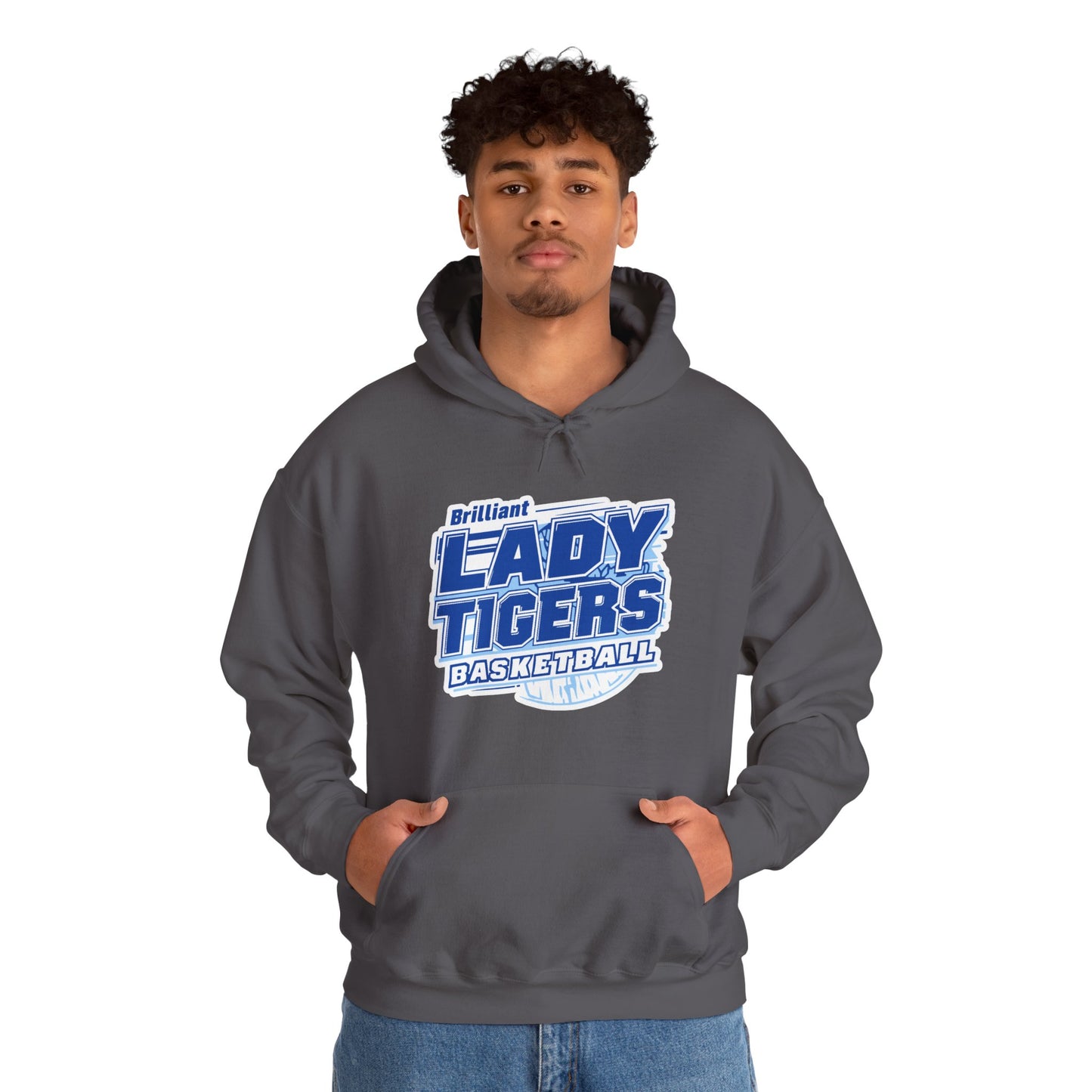 Adult Hoodie Sweatshirt \ Brilliant Tigers Basketball \ BTBKG2