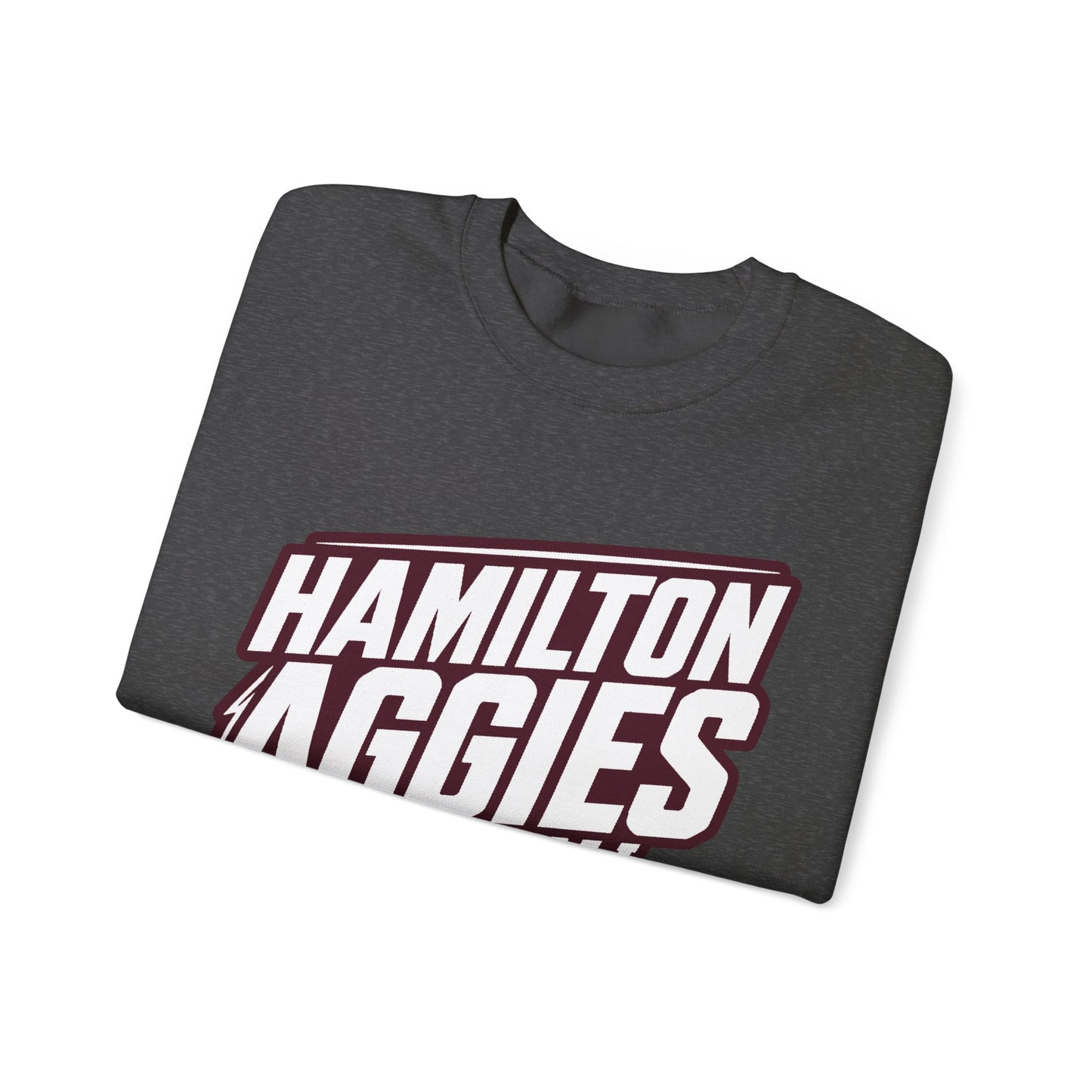 Adult Crewneck Sweatshirt \ Hamilton Aggies Basketball \ HABK2