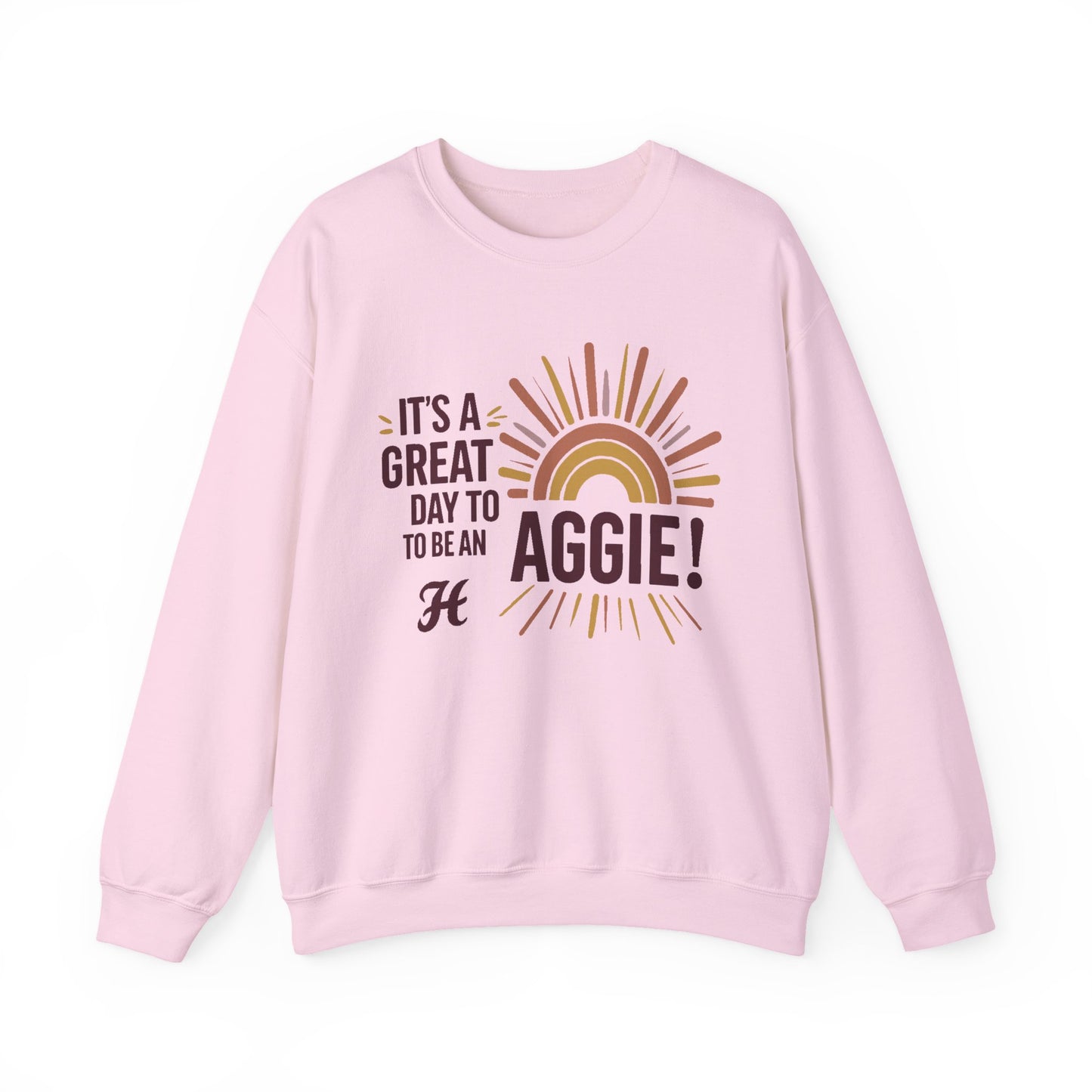 Adult Crewneck Sweatshirt \ It's a Great Day to be an Aggie! \ GDA1