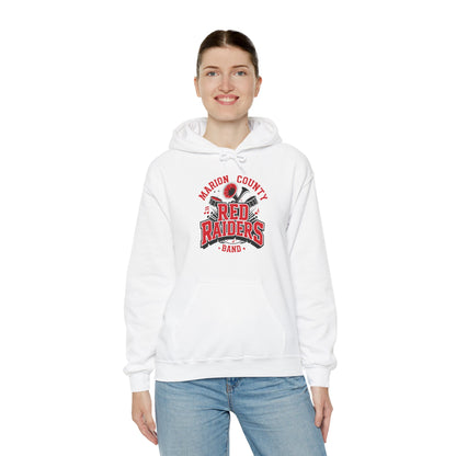 Adult Hoodie Sweatshirt \ Marion County Red Raiders Band \ MCB2