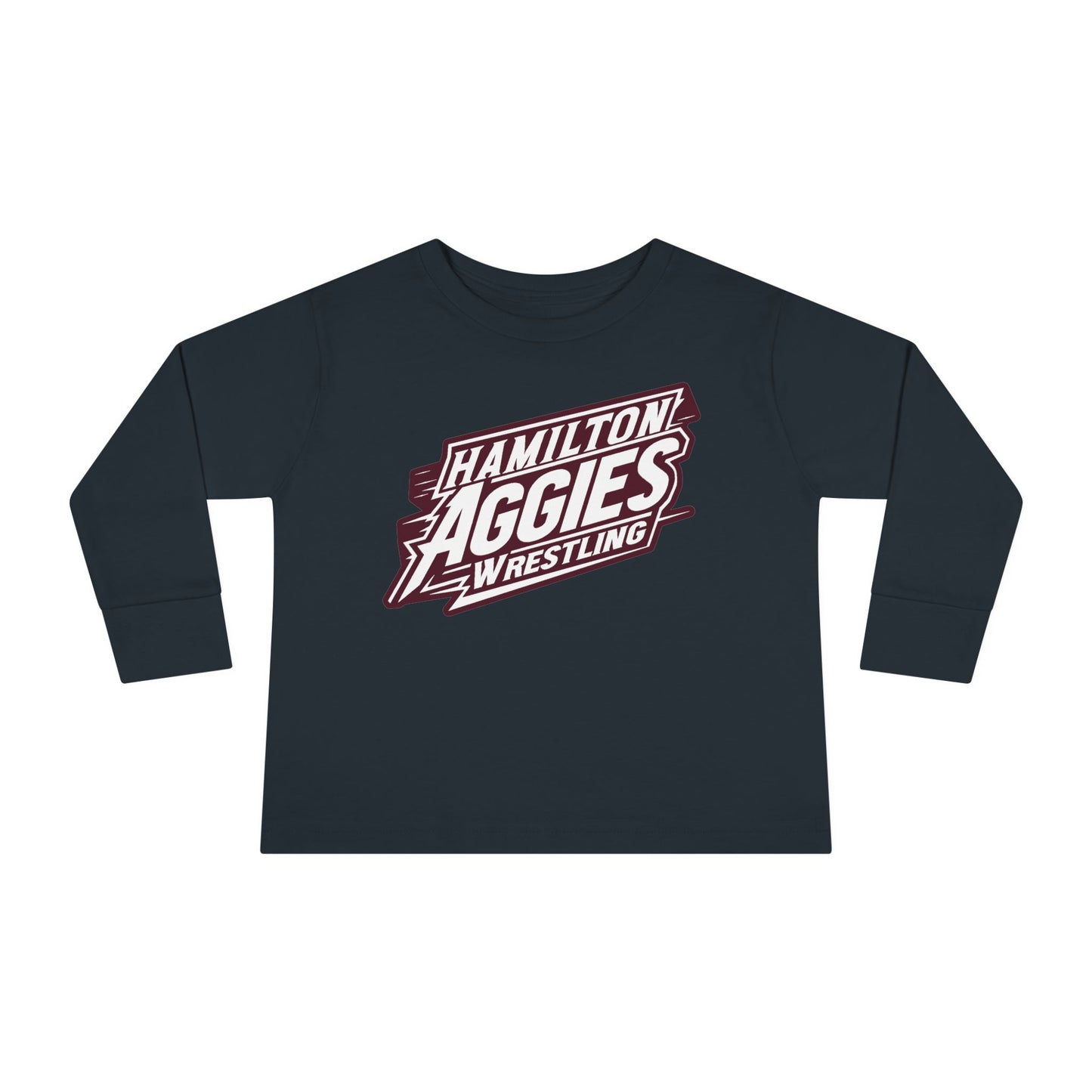 Toddler Long Sleeve Tee \ Hamilton Aggies Wrestling \ HAW1