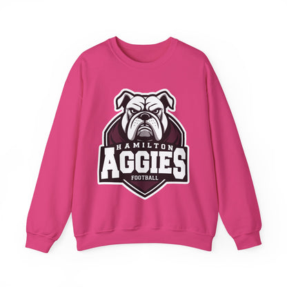 Adult Crewneck Sweatshirt \ Hamilton Aggies Football \ HAF2
