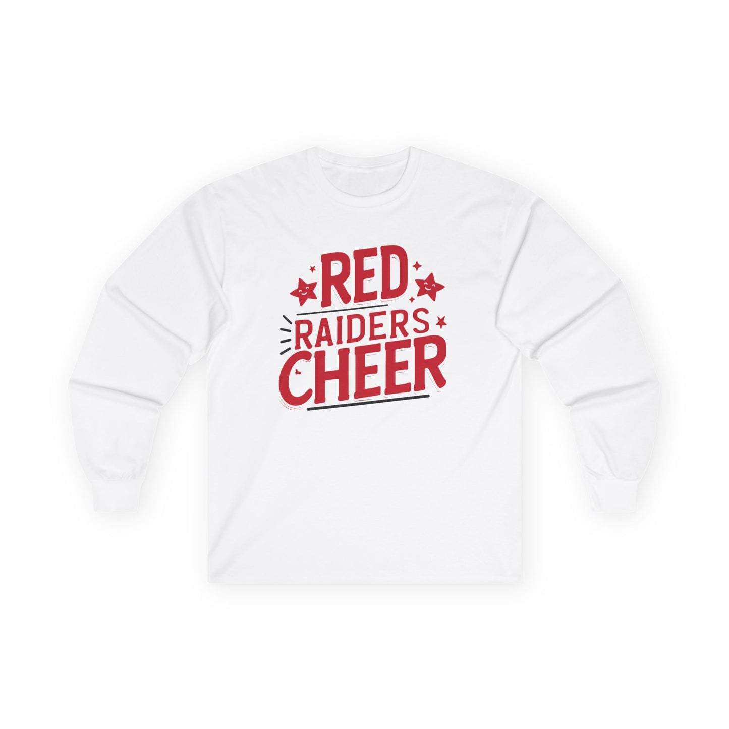 Adult Long Sleeve Tee \ Marion County Red Raiders Cheer \ MCC2