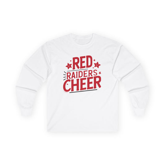 Adult Long Sleeve Tee \ Marion County Red Raiders Cheer \ MCC2