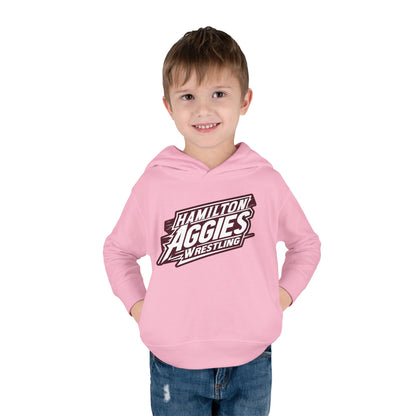 Toddler Hoodie Sweatshirt \ Hamilton Aggies Wrestling \ HAW1