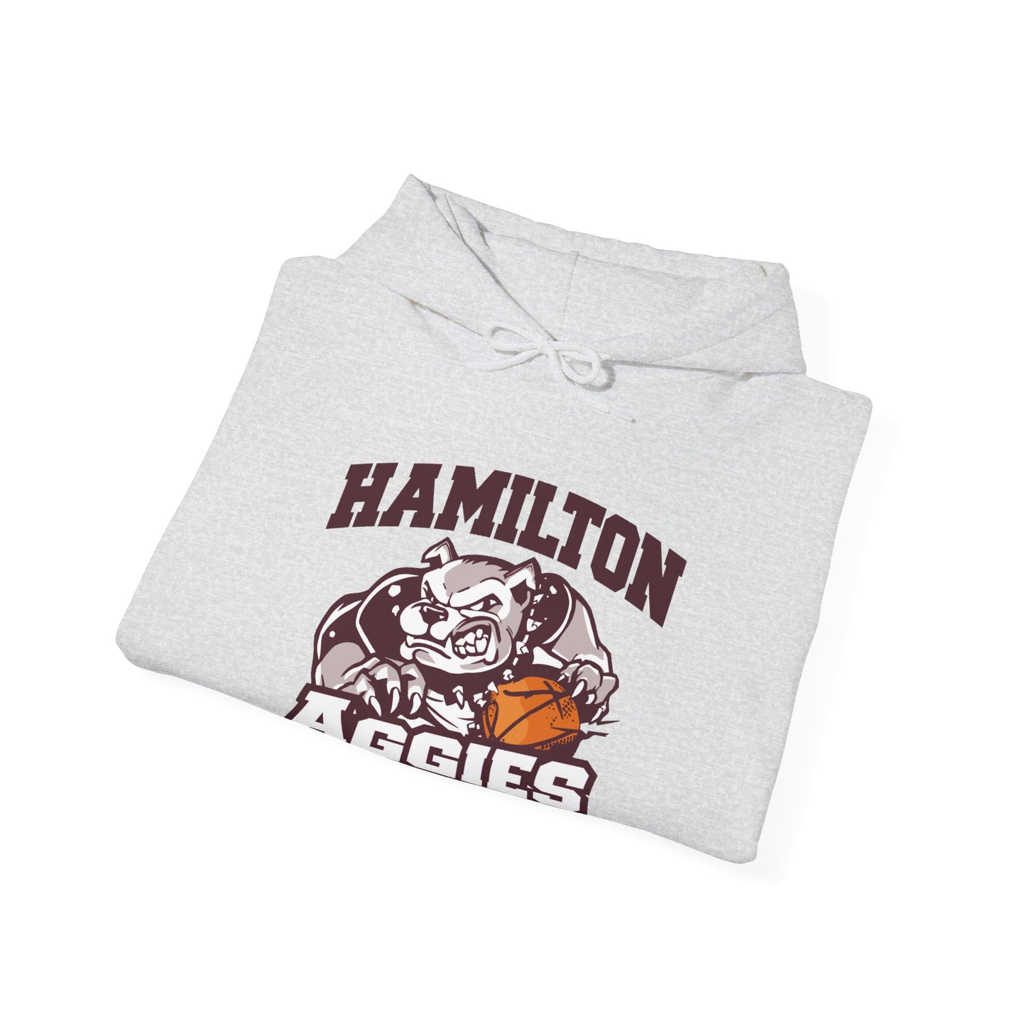 Adult Hoodie Sweatshirt \ Hamilton Aggies Basketball \ HABB1