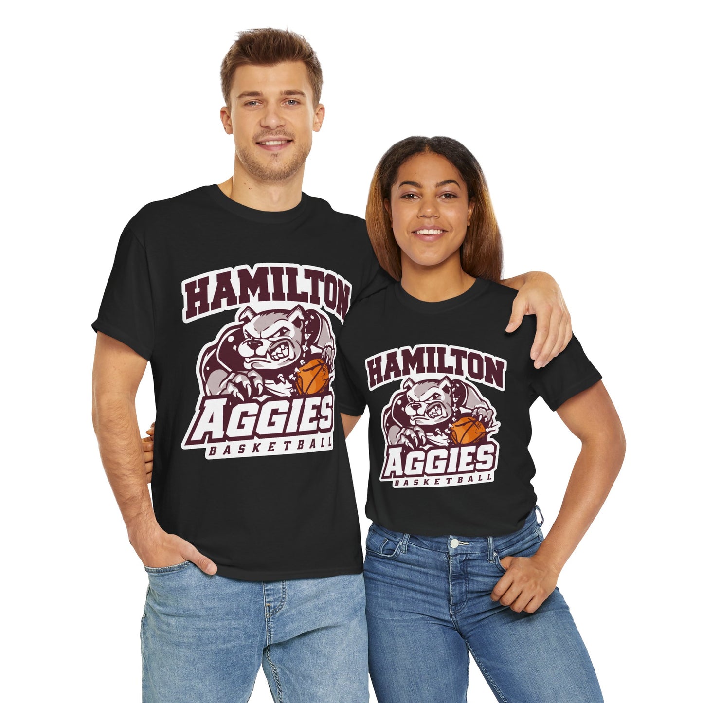 Adult Tee \ Hamilton Aggies Basketball \ HABB1