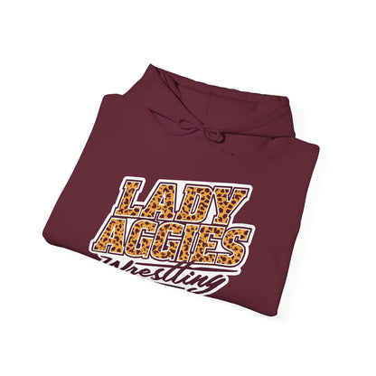 Adult Hoodie Sweatshirt \ Hamilton Aggies Wrestling \ HAWG3