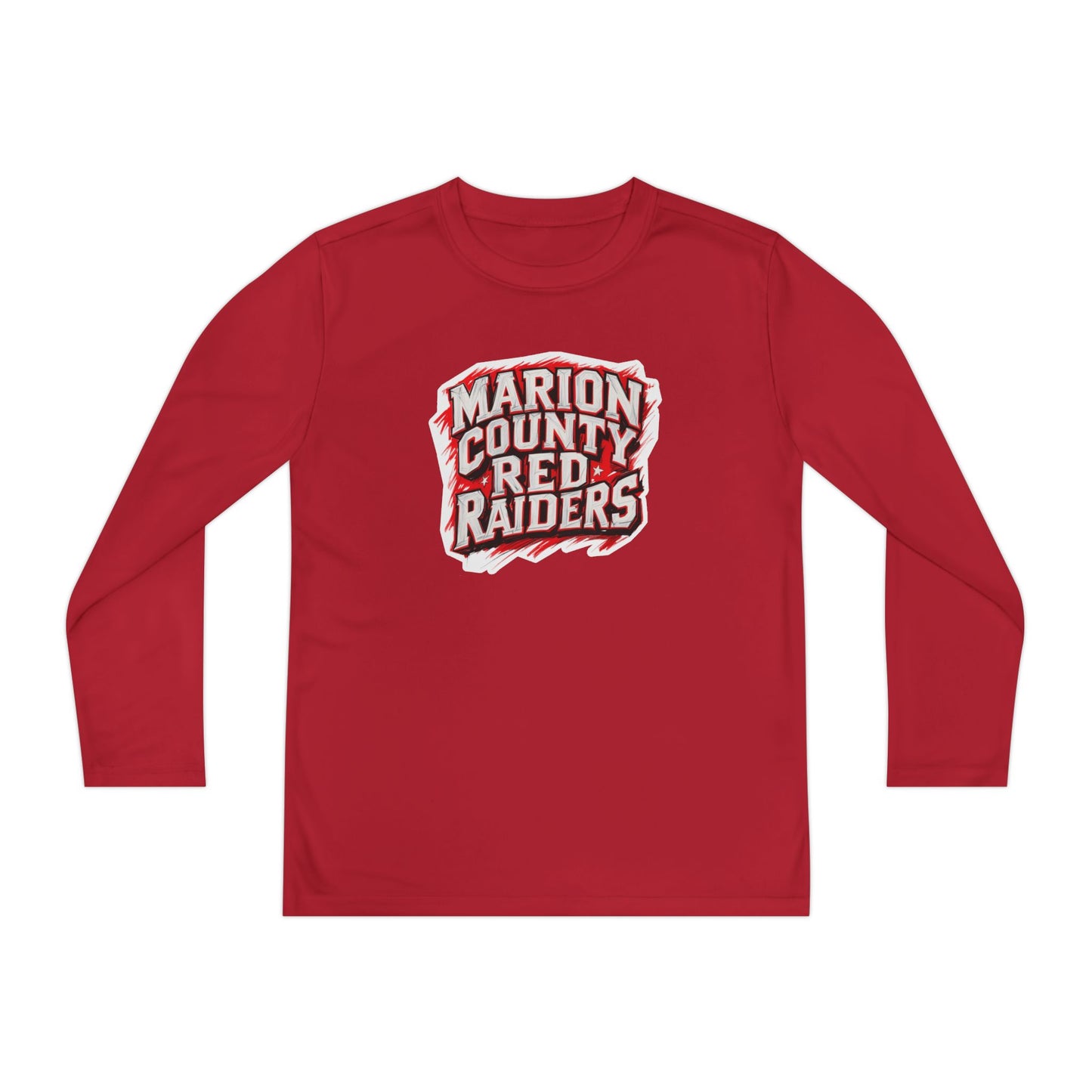 Youth Long Sleeve Tee \ Marion County Red Raiders \ MC1
