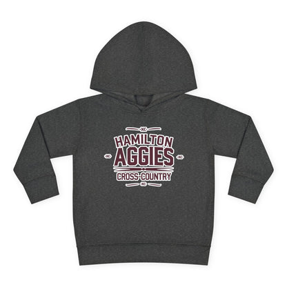 Toddler Hoodie Sweatshirt \ Hamilton Aggies Cross-Country \ HCC1