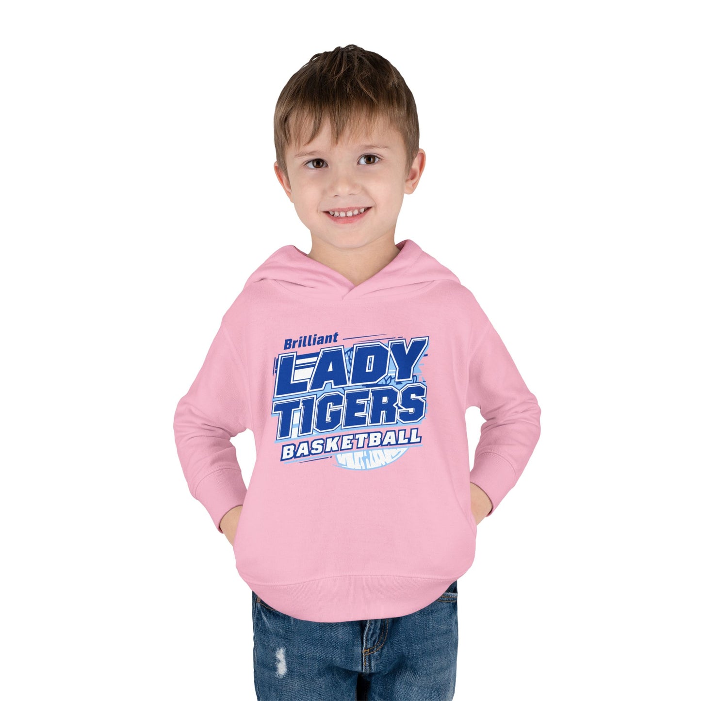 Toddler Hoodie Sweatshirt \ Brilliant Tigers Basketball \ BTBKG2