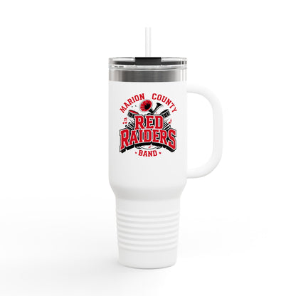 40oz Insulated Tumbler \ Marion County Red Raiders Band \ MCB2