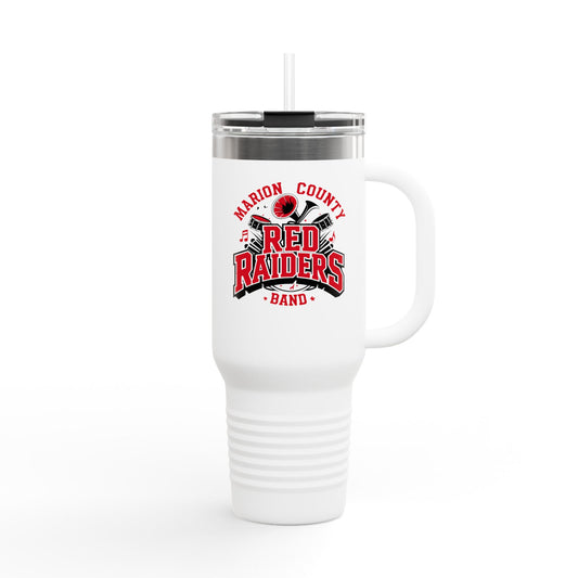 40oz Insulated Tumbler \ Marion County Red Raiders Band \ MCB2