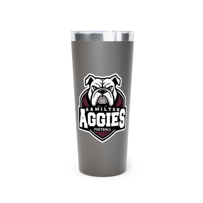 22oz Copper Insulated Tumbler \ Hamilton Aggies Football \ HAF2