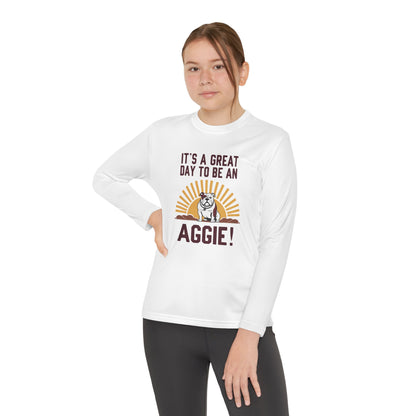 Youth Long Sleeve Tee \ It's a Great Day to be an Aggie! \ GDA4