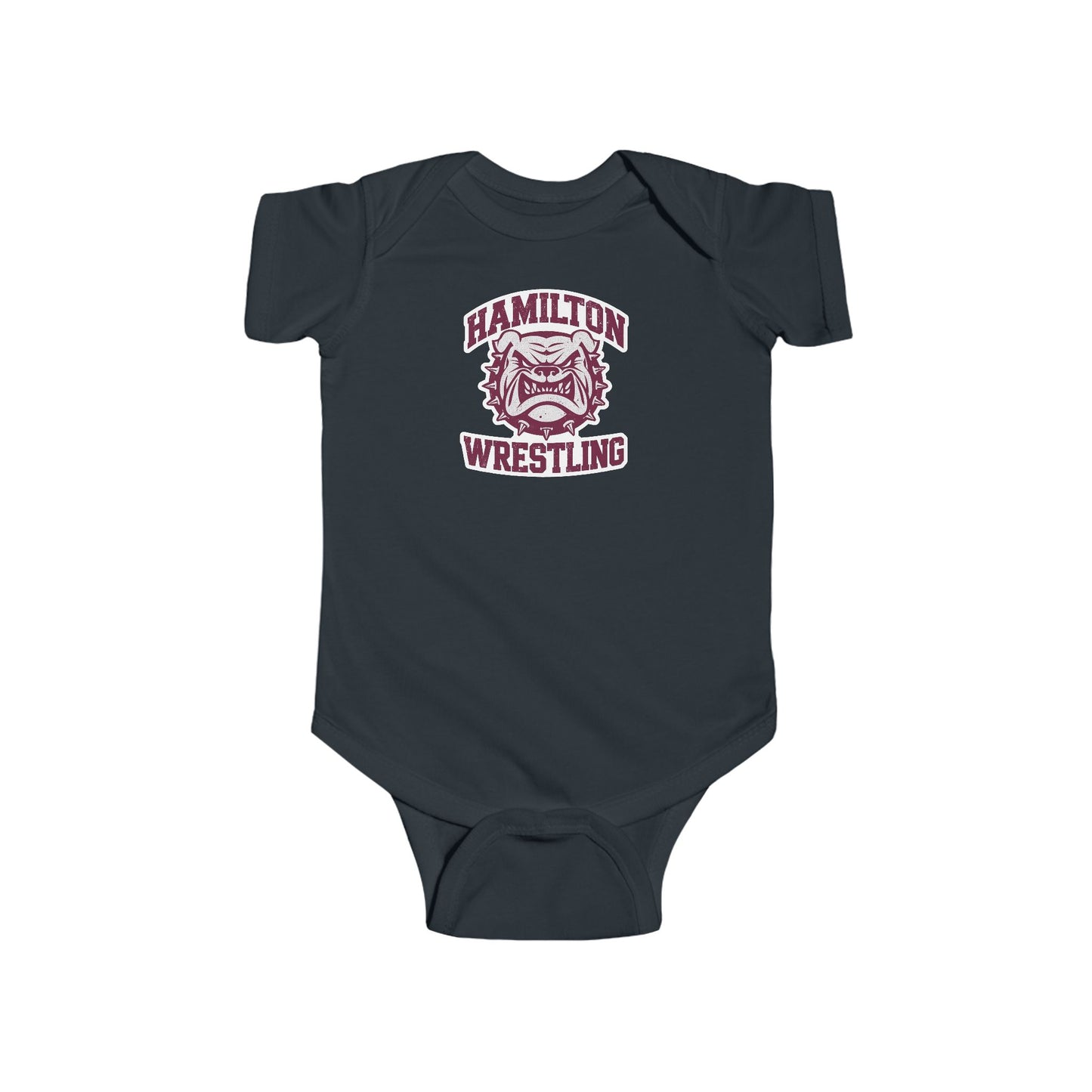 Short Sleeve Baby Bodysuit \ Hamilton Aggies Wrestling \ HAW2