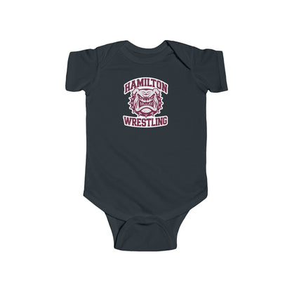 Short Sleeve Baby Bodysuit \ Hamilton Aggies Wrestling \ HAW2