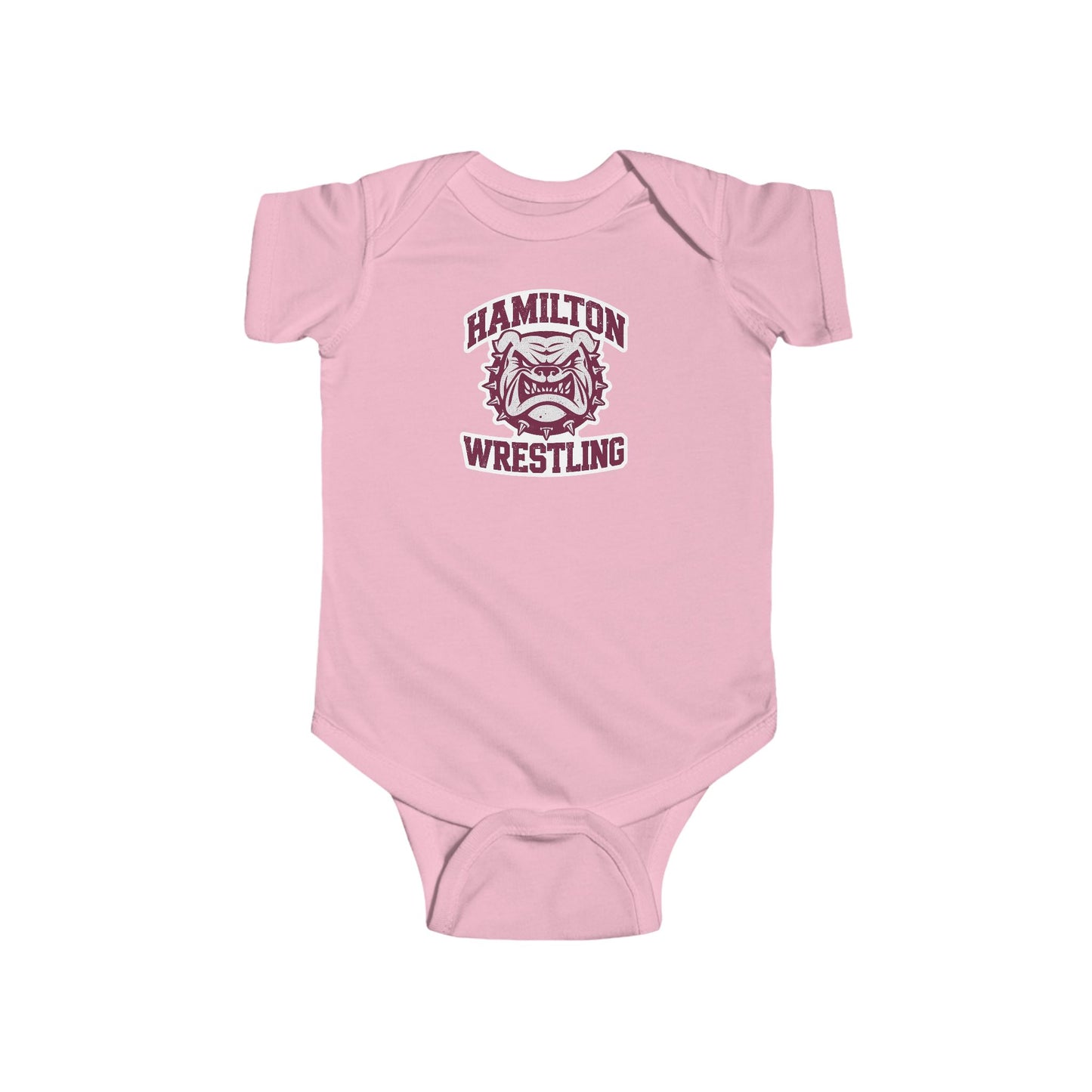 Short Sleeve Baby Bodysuit \ Hamilton Aggies Wrestling \ HAW2