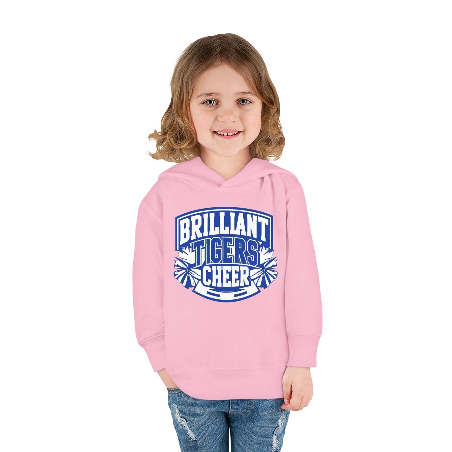 Toddler Hoodie Sweatshirt \ Brilliant Tigers Cheer \ BTC1
