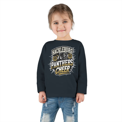 Toddler Long Sleeve Tee \ Hackleburg Panthers Cheer \ HPC1