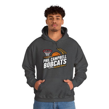 Adult Hoodie Sweatshirt \ Phil Campbell Bobcats Basketball \ PCBBK1