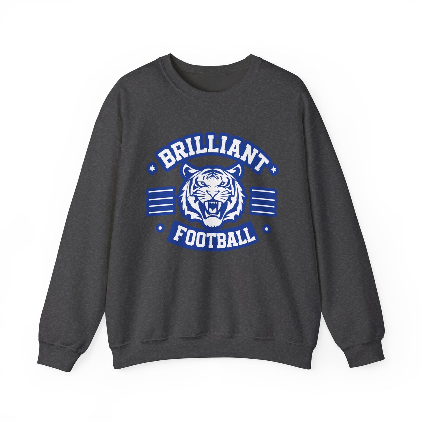 Adult Crewneck Sweatshirt \ Brilliant Tigers Football \ BTF2