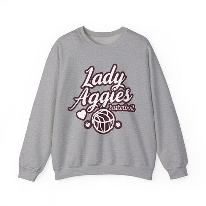 Adult Crewneck Sweatshirt \ Hamilton Aggies Basketball \ HABBG2