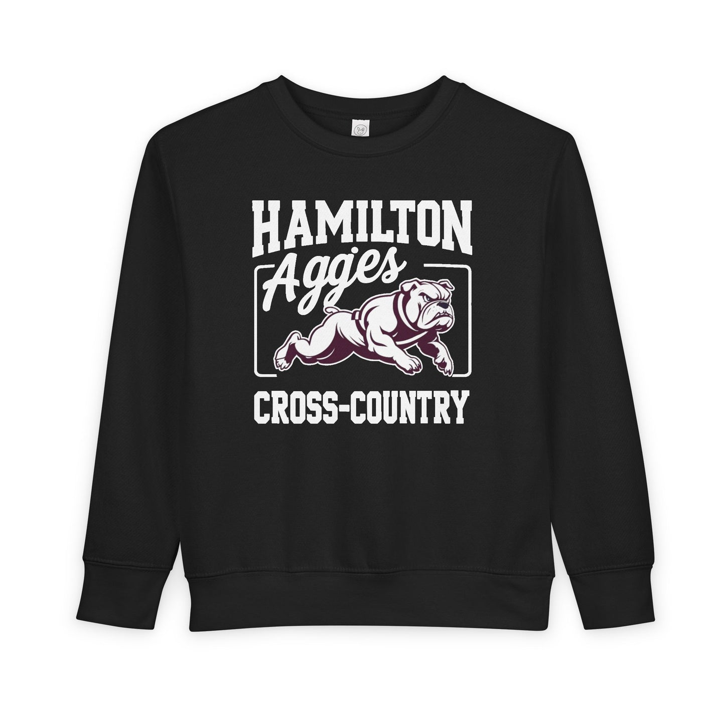 Toddler Crewneck Sweatshirt \ Hamilton Aggies Cross-Country \ HCC2