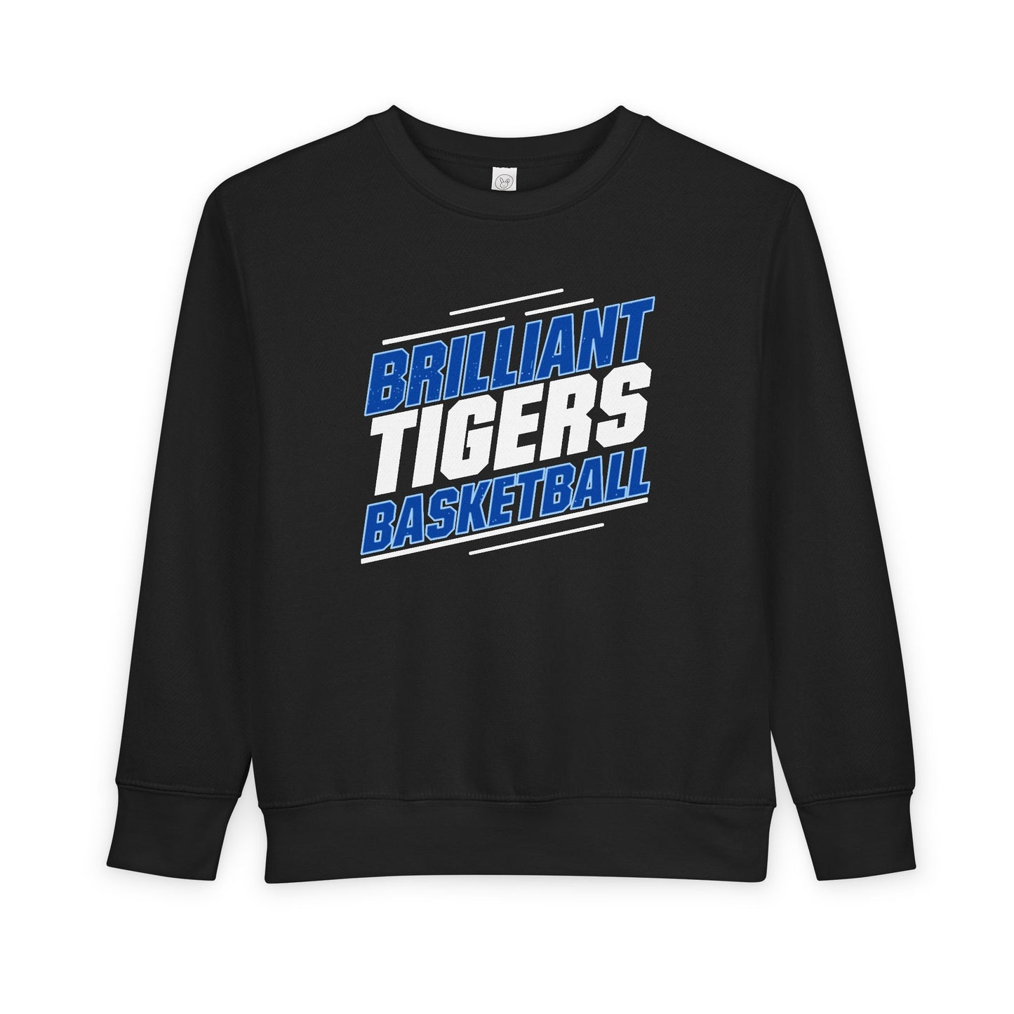 Toddler Crewneck Sweatshirt \ Brilliant Tigers Basketball \ BTBK2