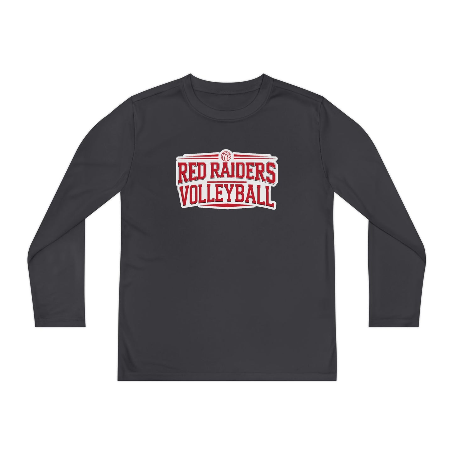 Youth Long Sleeve Tee \ Marion County Red Raiders Volleyball \ MCV2