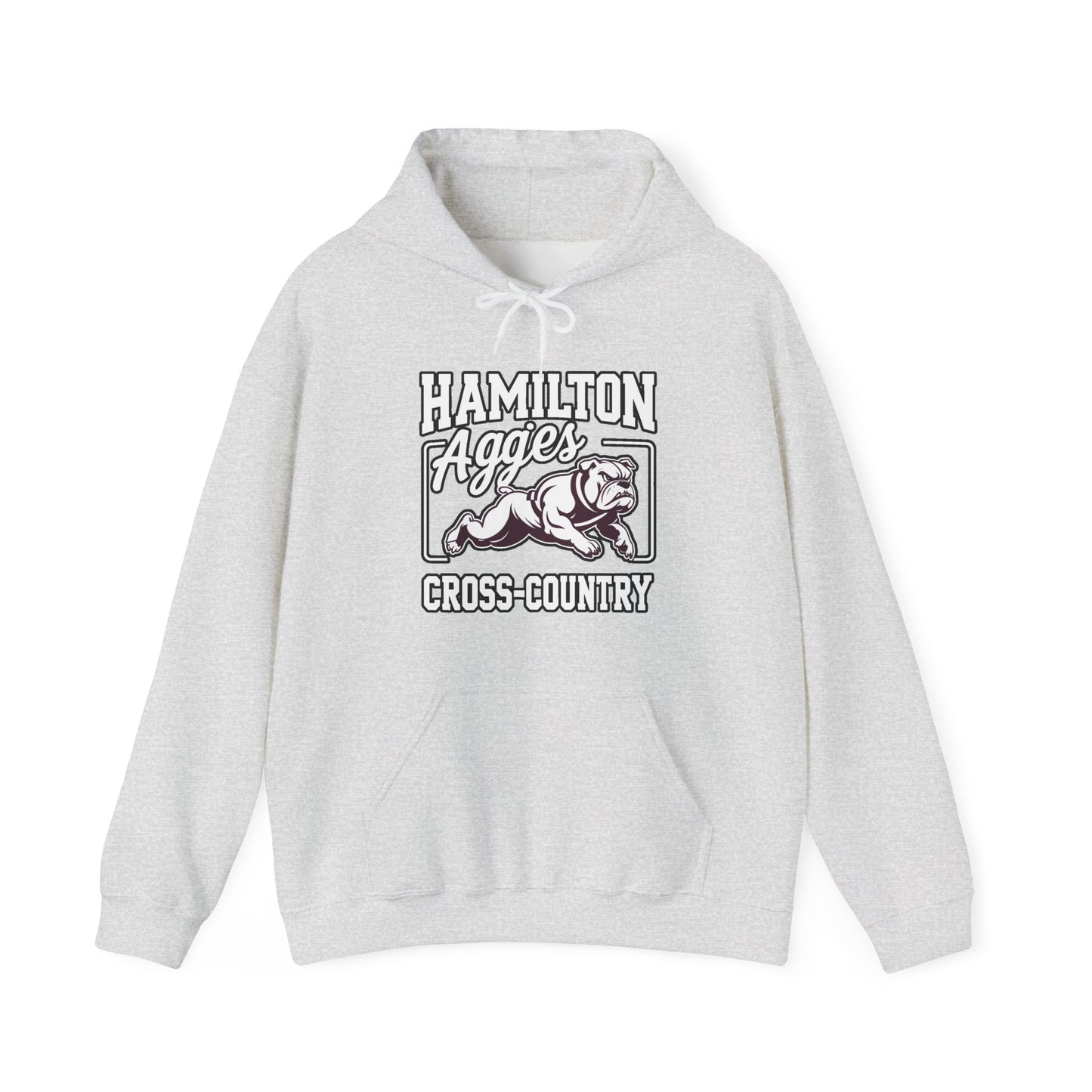 Adult Hoodie Sweatshirt \ Hamilton Aggies Cross-Country \ HCC2