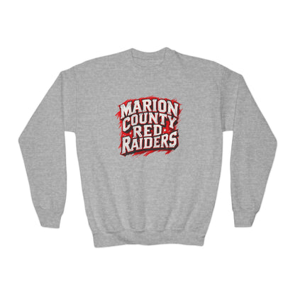 Youth Crewneck Sweatshirt \ Marion County Red Raiders \ MC1