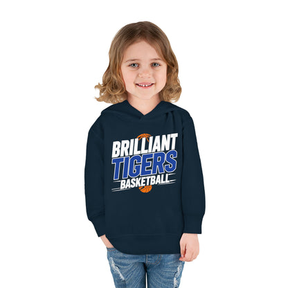 Toddler Hoodie Sweatshirt \ Brilliant Tigers Basketball \ BTBK1